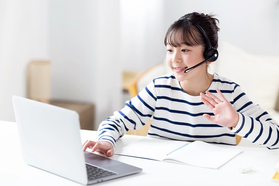 オンライン英会話プログラム「UPトーク」のイメージ